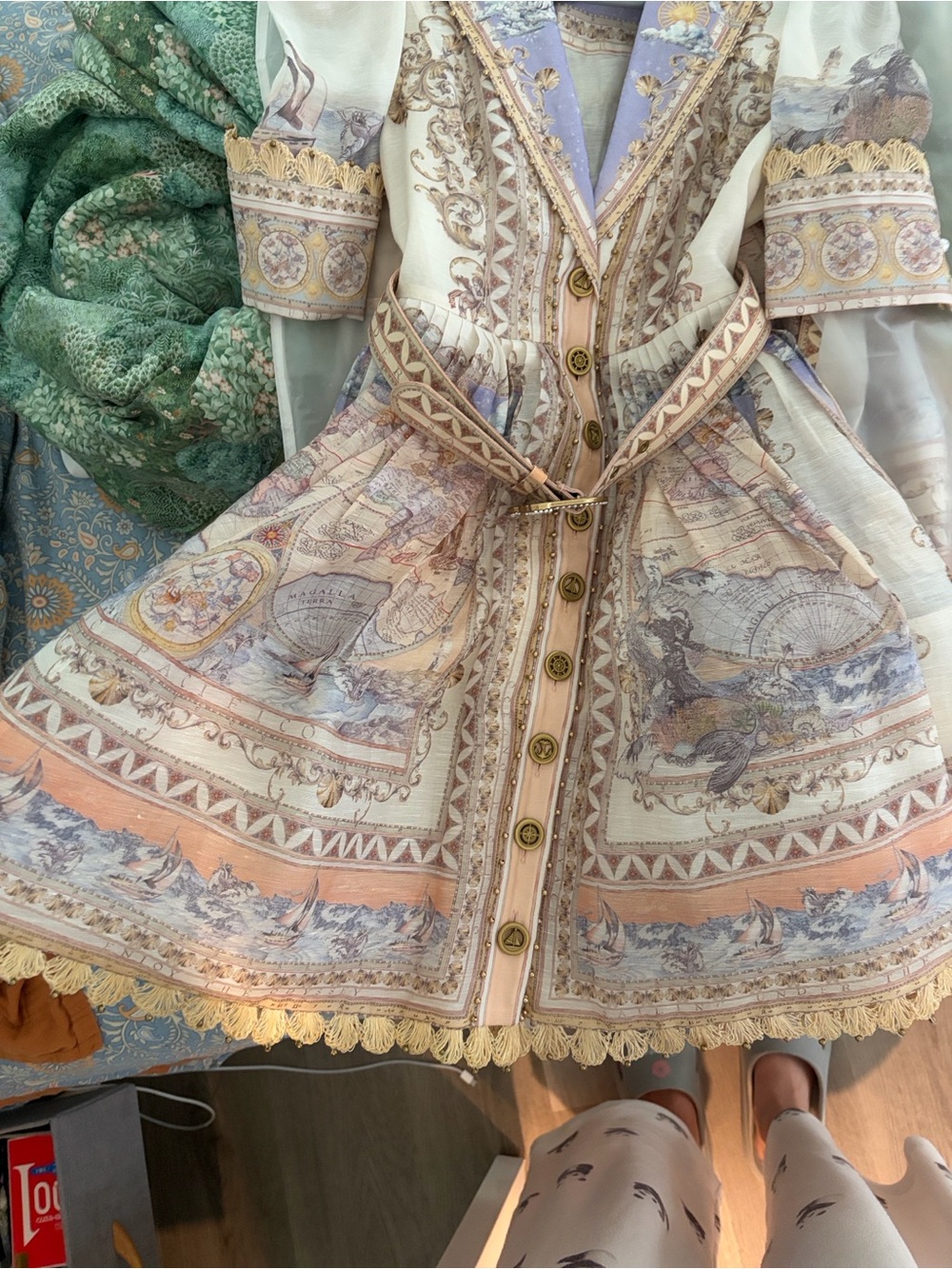 ZIMMERMANN high tide mini dress size 0p